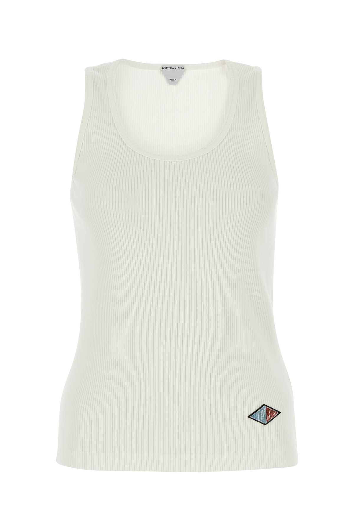 Bottega Veneta Logo Tank Top — White