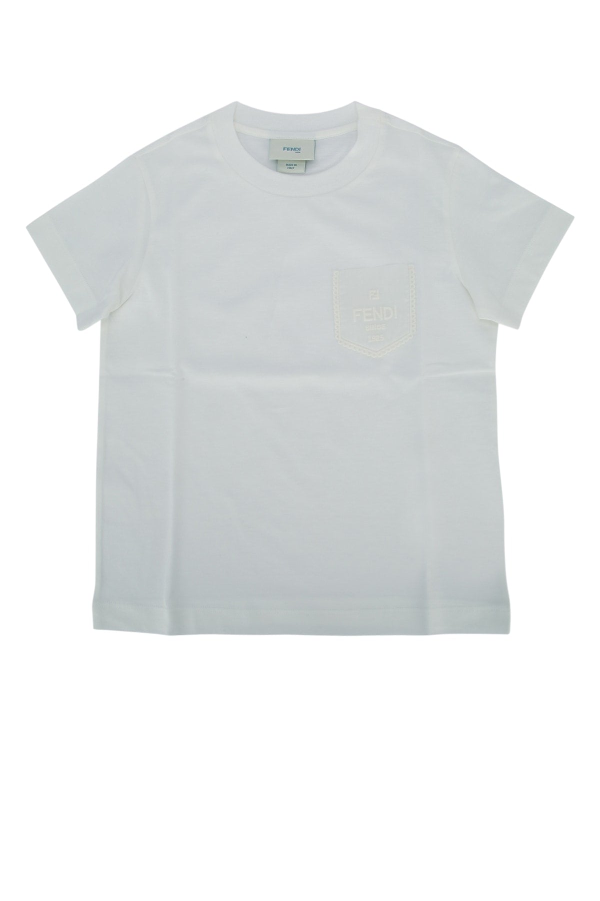 Fendi Kids Jersey T-Shirt — White