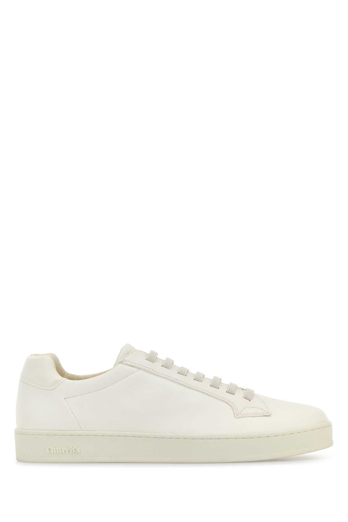 Church'S Nappa Leather Sneaker — White