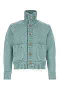 Junya Watanabe Cotton-Blend Knit Cardigan — Green