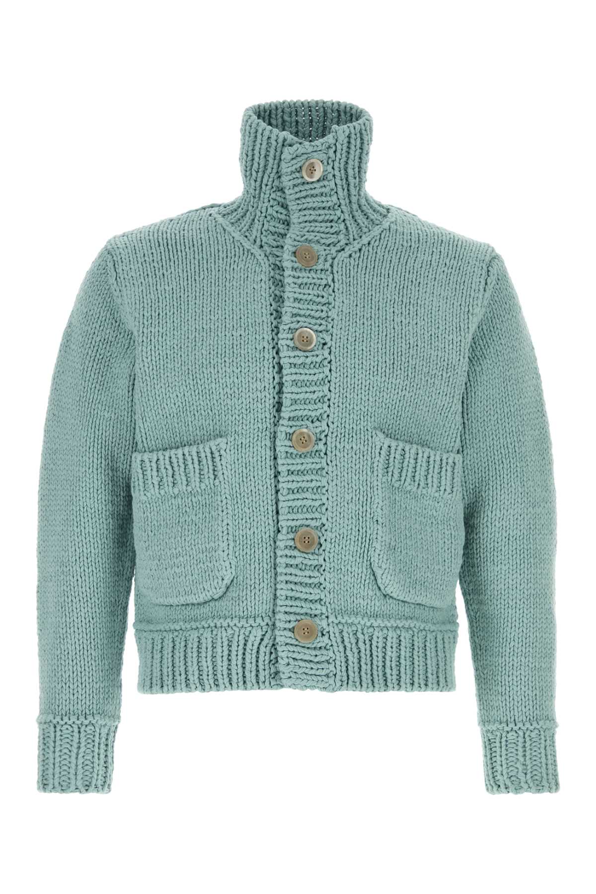 Junya Watanabe Cotton-Blend Knit Cardigan — Green