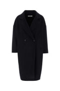Abrigo de mezcla de lana Aftercoat — Negro
