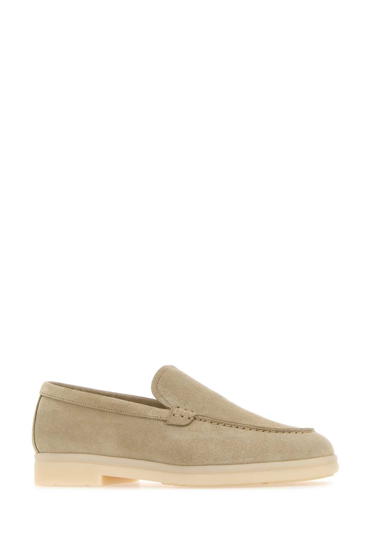 Church'S Suede Loafer — Beige