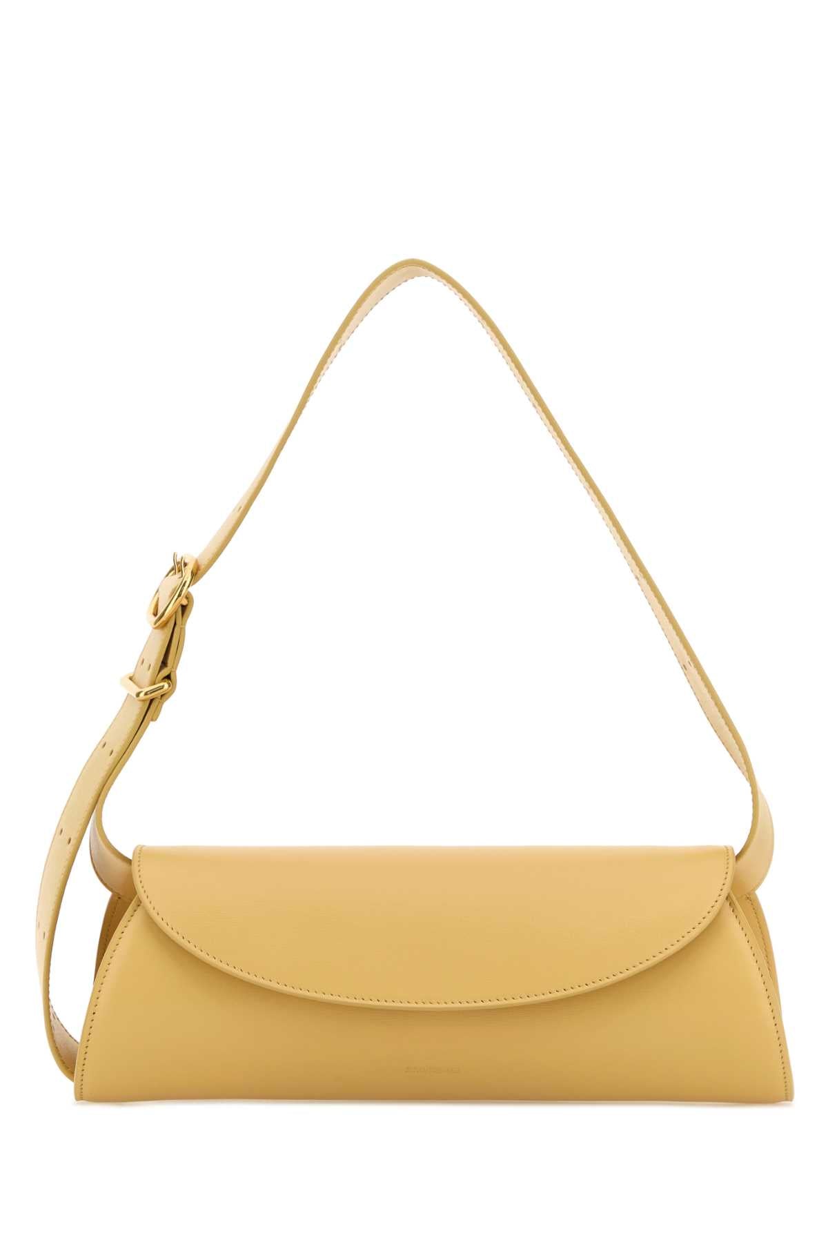 Jil Sander Cannolo SM Shoulder Bag — Yellow