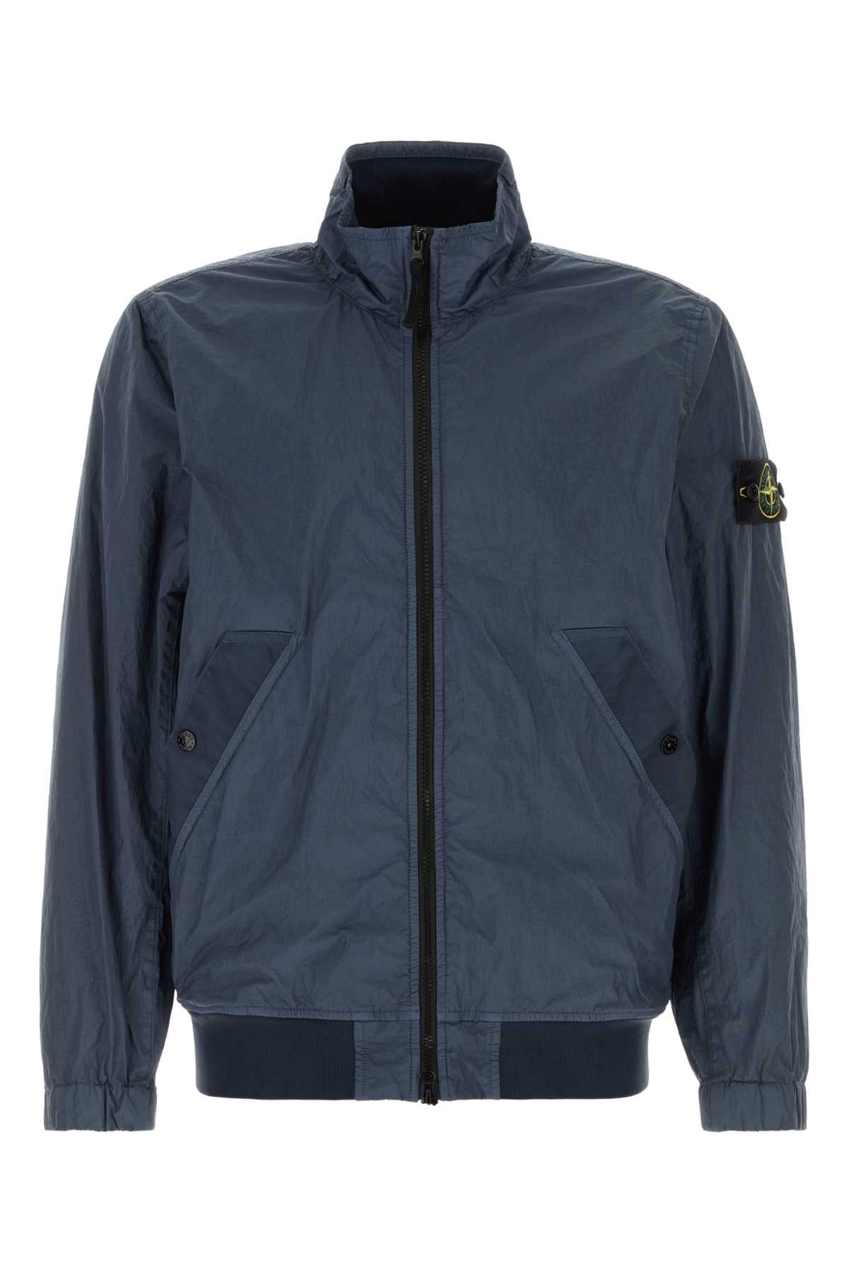 Stone Island Lightweight Nylon Jacket — Blue