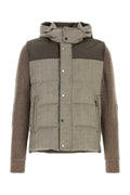 Moorer Virgin Wool Block Down Jacket — Beige