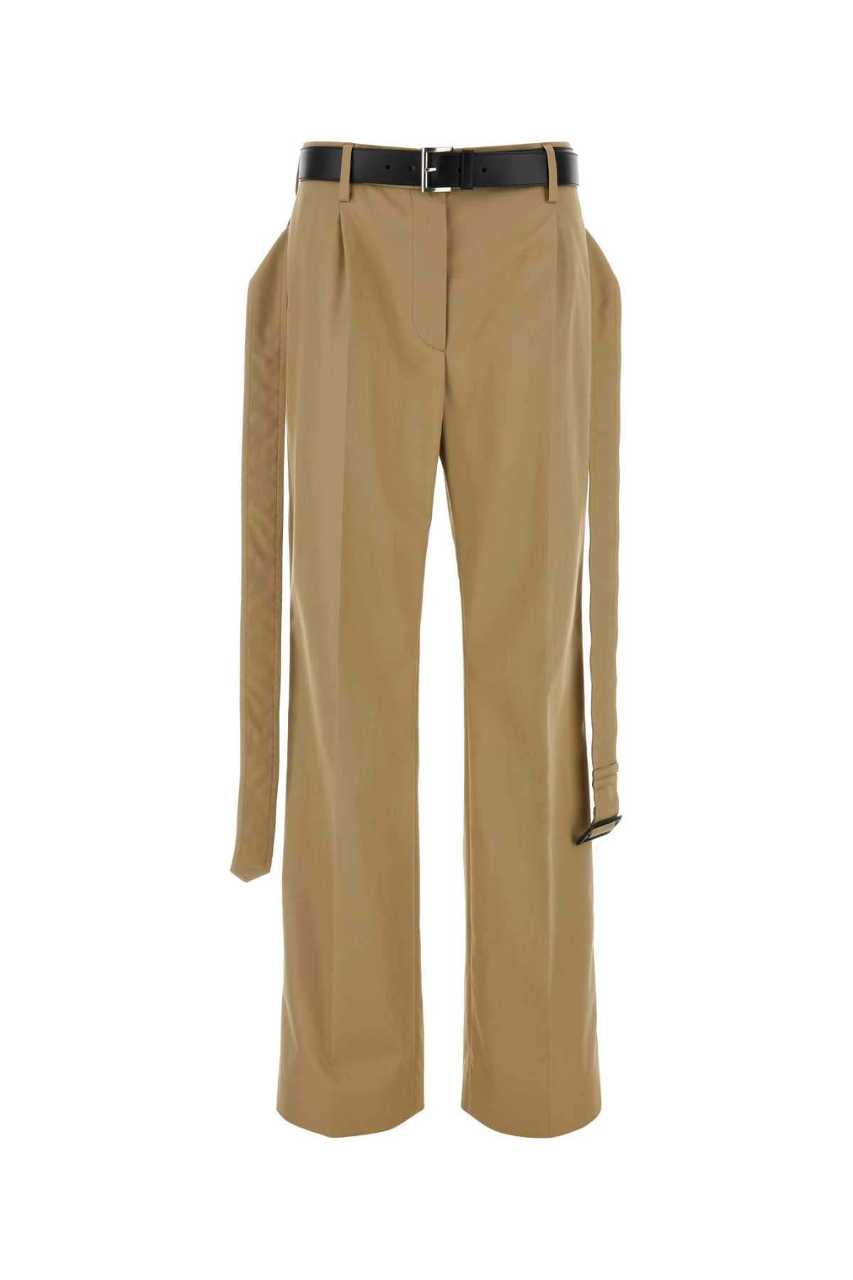 Prada Twill Trousers — Beige