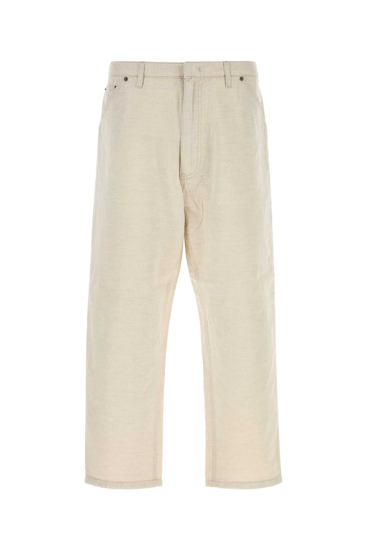 Vaqueros Prada de cambray de mezcla — Beige