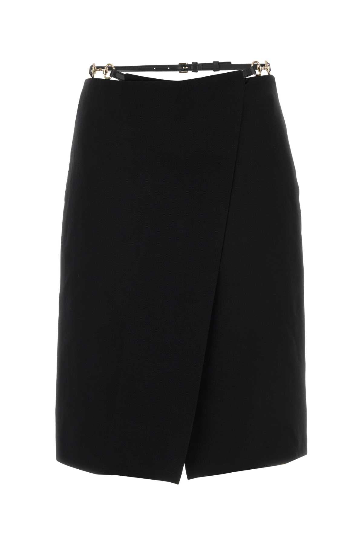 Falda de lana Gucci - Negro