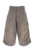 Willy Chavarria Stockton Bermuda Shorts — Gray