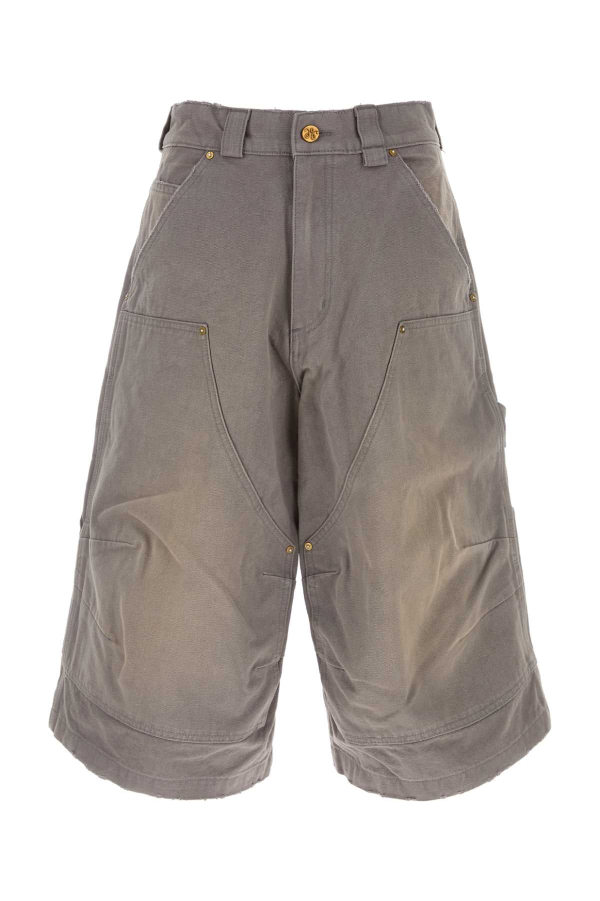 Willy Chavarria Stockton Bermuda Shorts — Gray