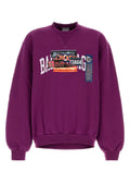 Balenciaga Crewneck Sweatshirt — Purple