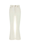 Tory Burch Stretch Denim Jeans — White