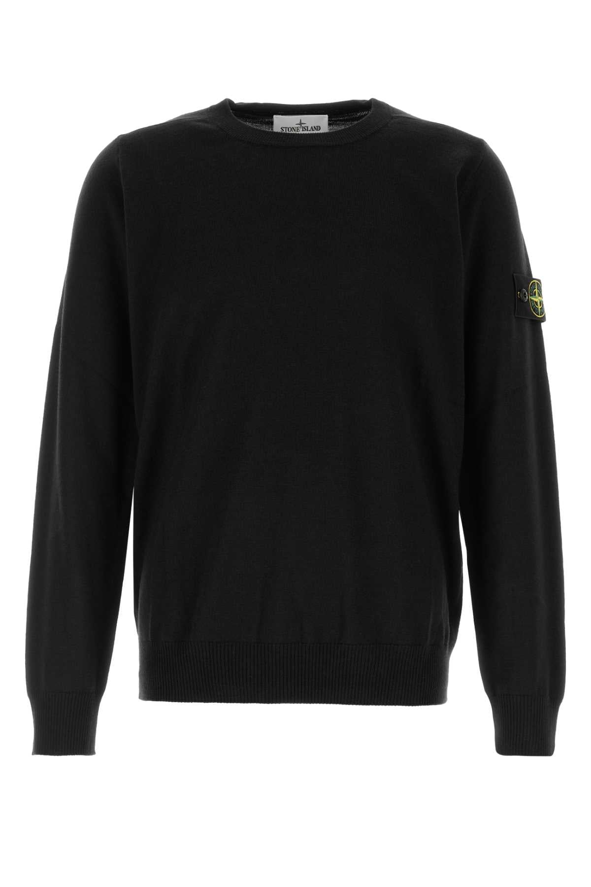 Stone Island Neck Sweater — Black