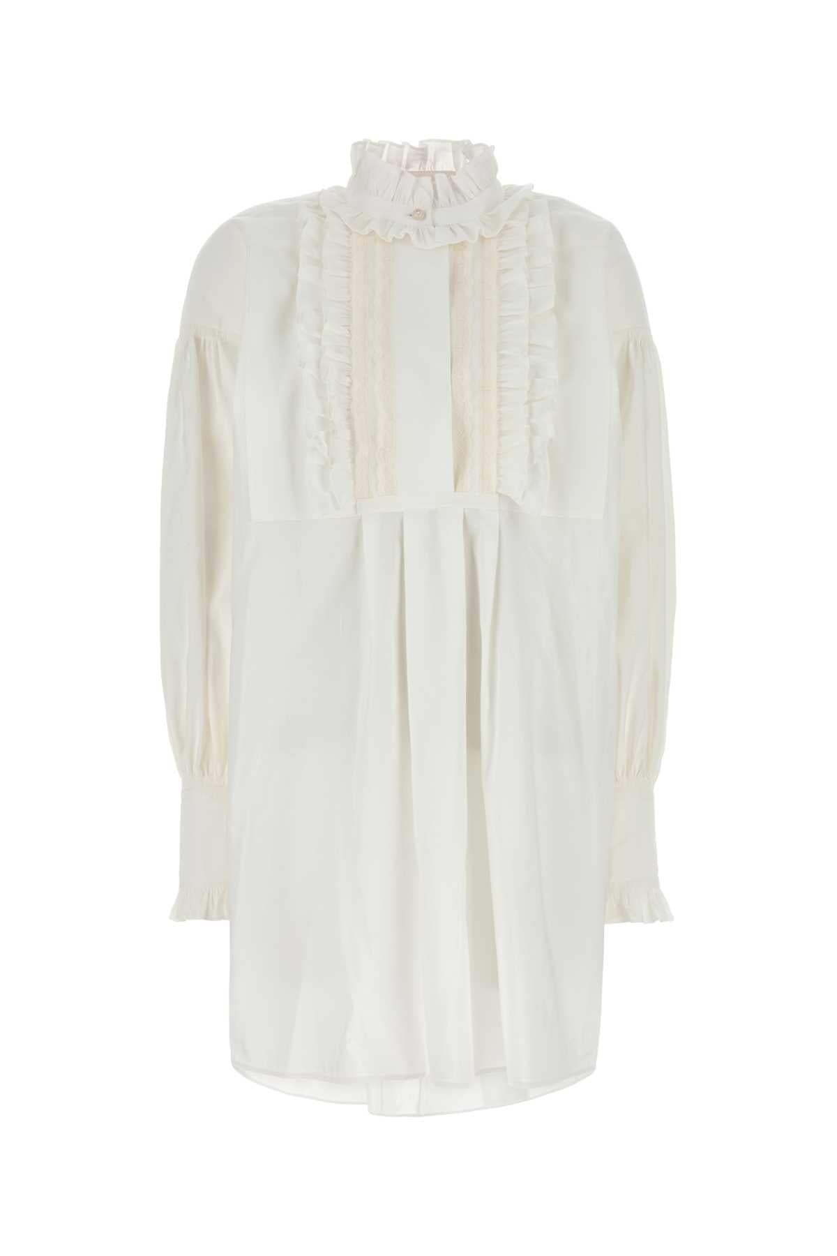 Valentino Garavani Solid Dress — White