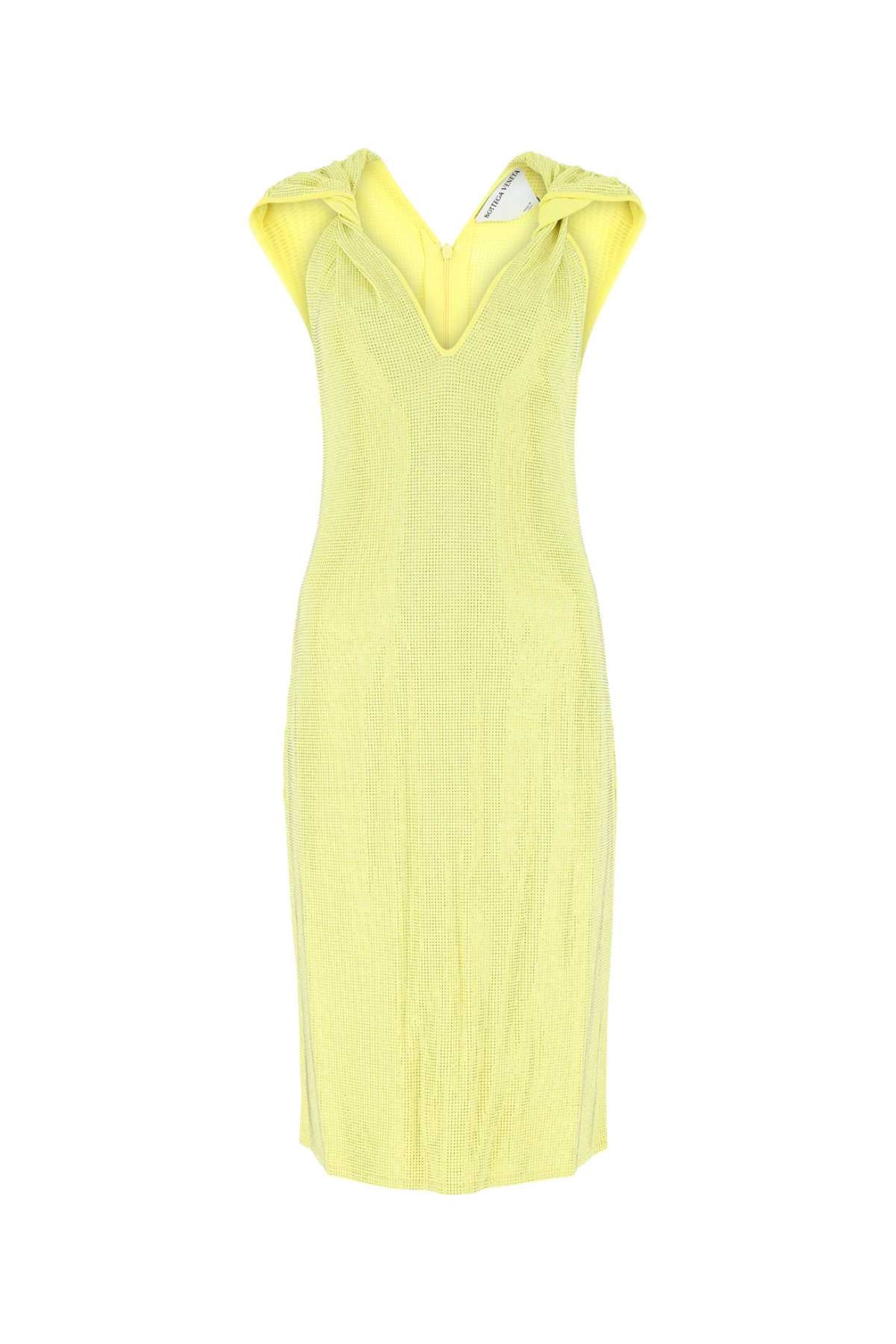 Bottega Veneta Abiti Dress — Yellow