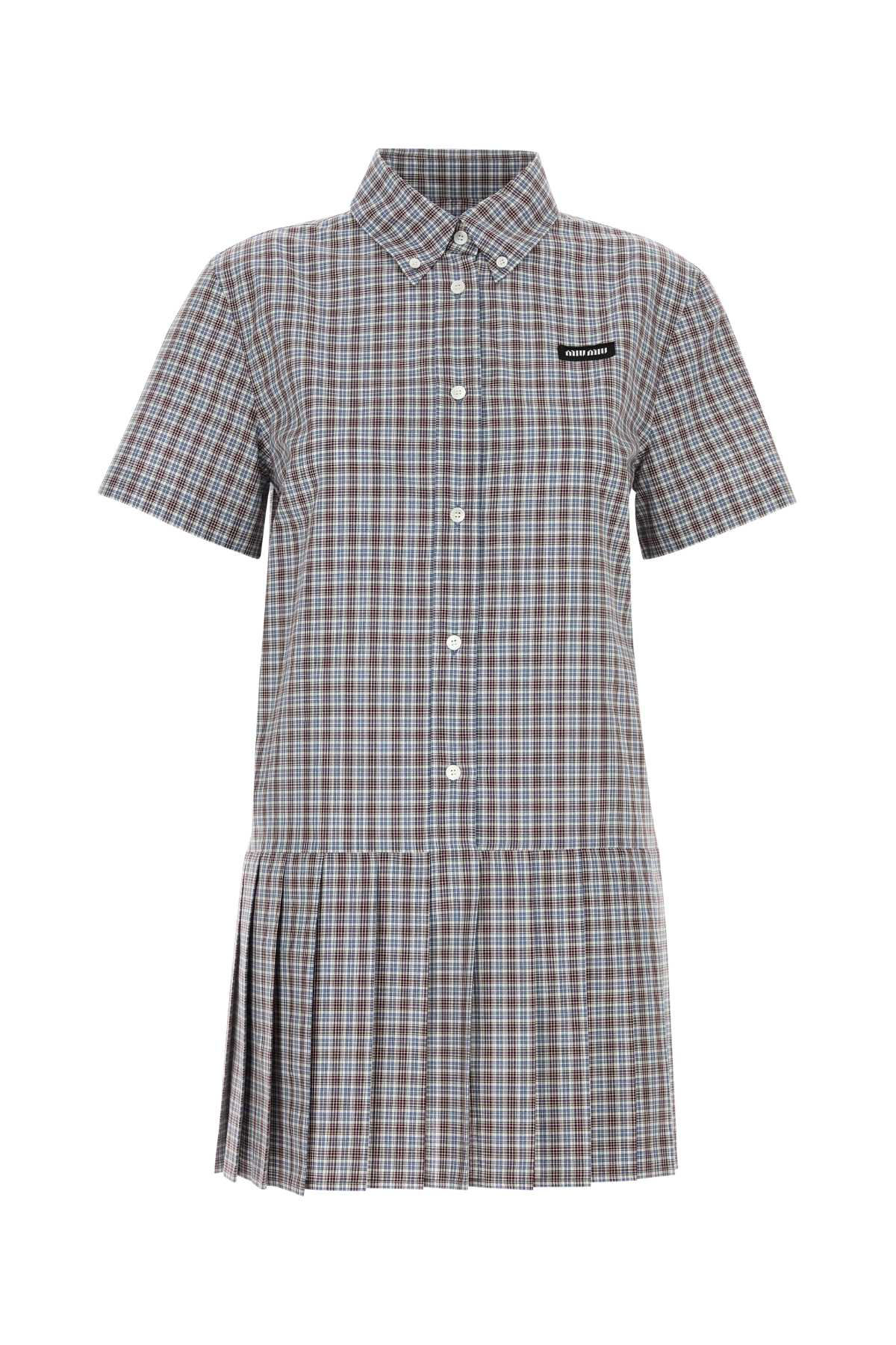 Miu Miu Shirt Dress — Gray