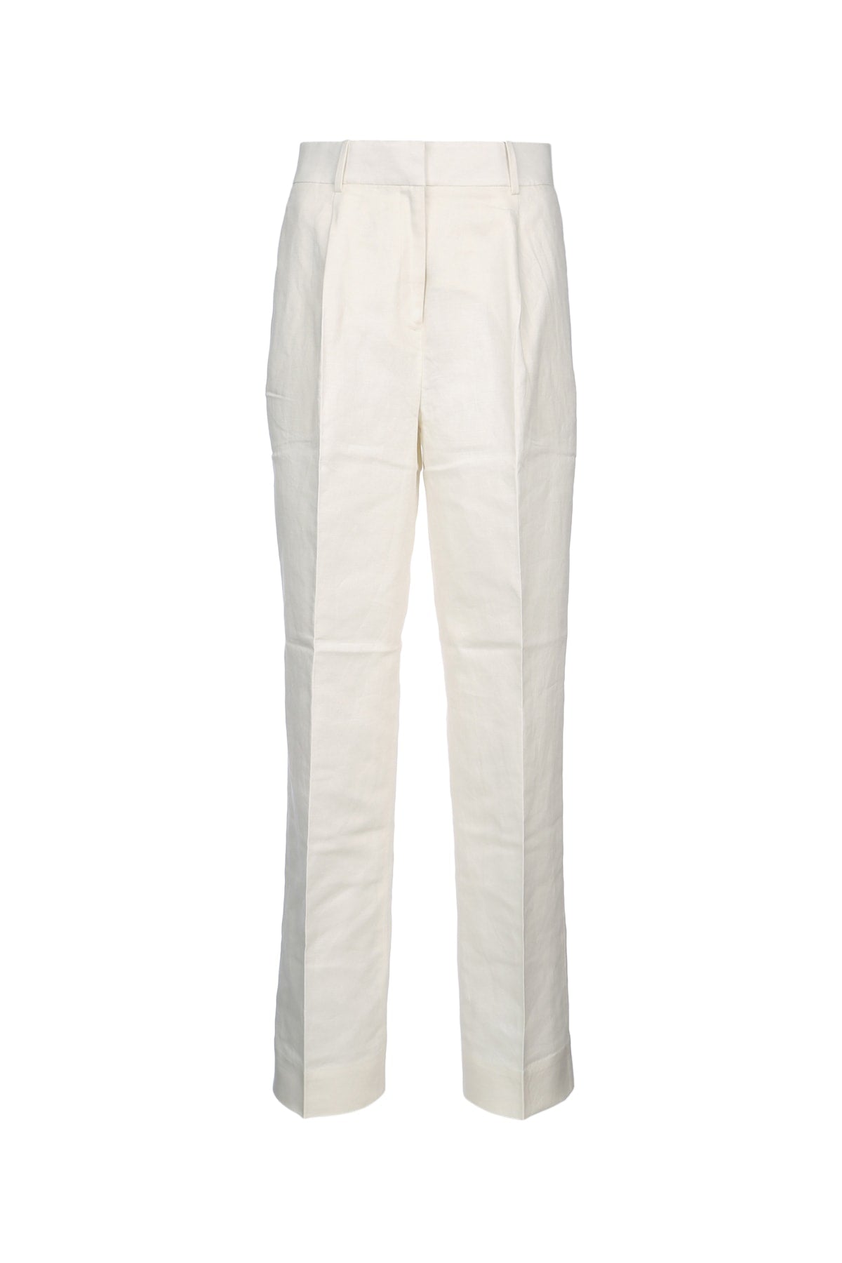 Calvin Klein Linen Trousers — Beige