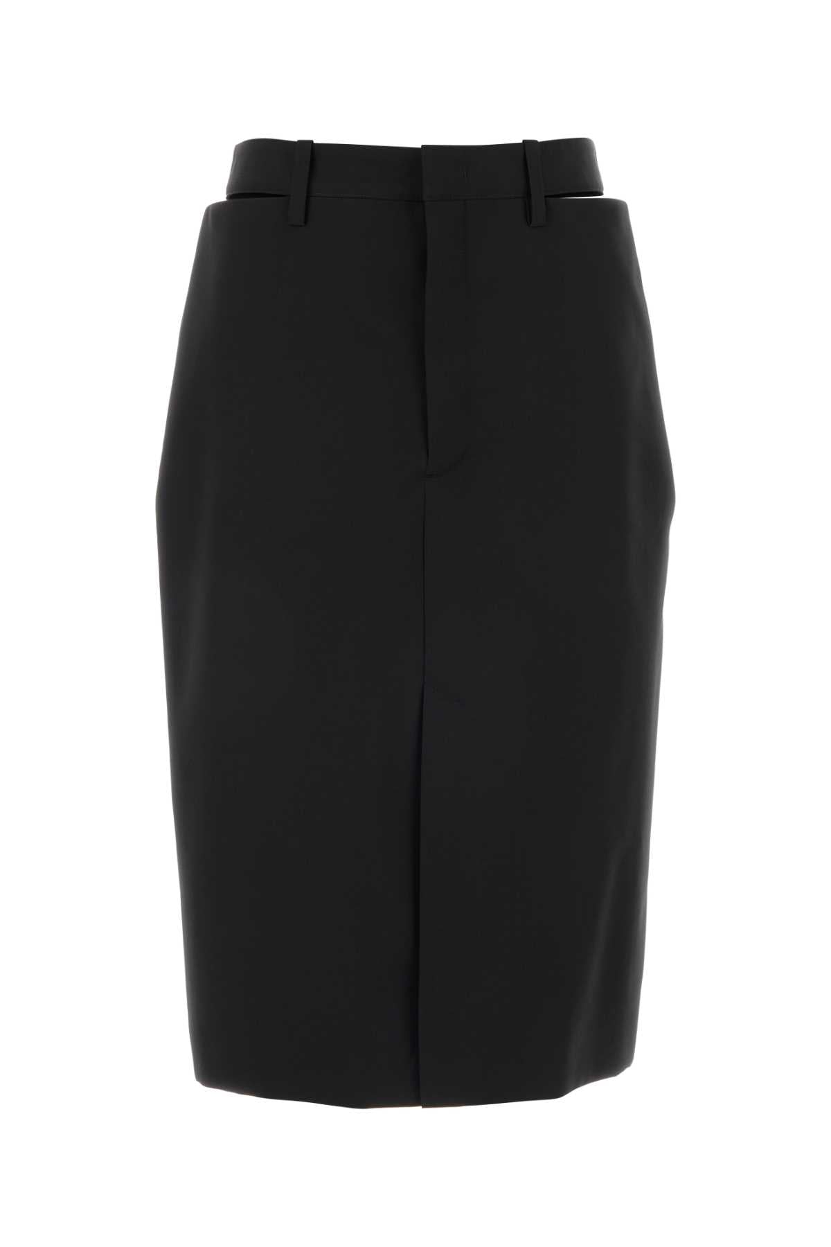 Jil Sander Virgin Wool Skirt — Black