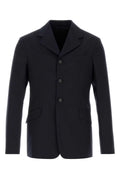 Blazer Jil Sander de lana virgen — Azul marino