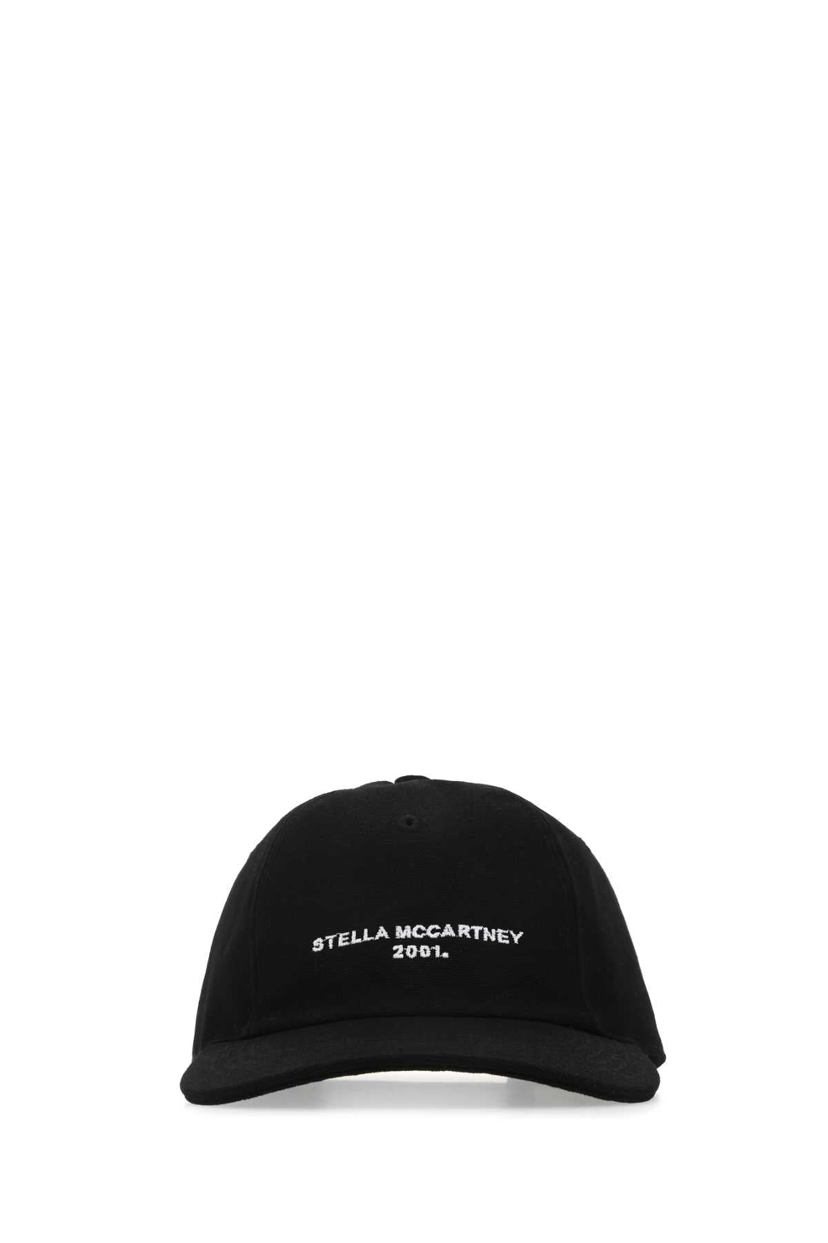 Stella McCartney CAPPELLO Cotton Blend Baseball Cap — Black