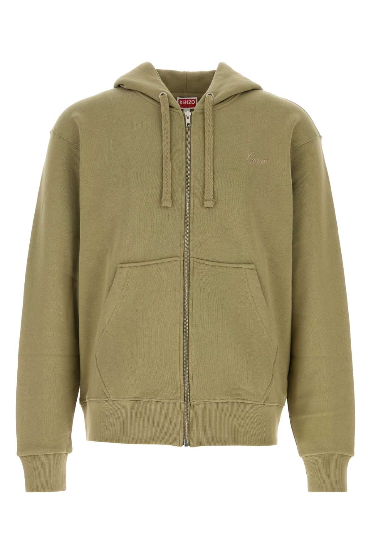Kenzo Signature Hoodie — Khaki