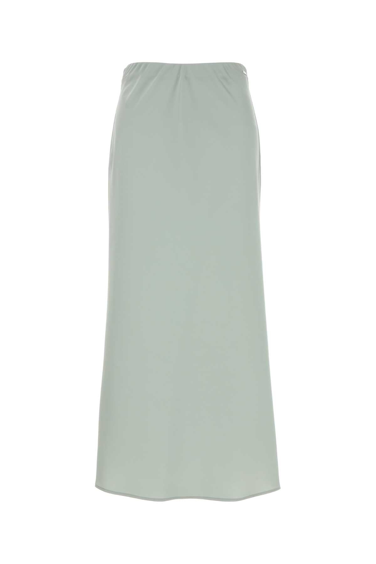 Calvin Klein Satin Skirt — Green