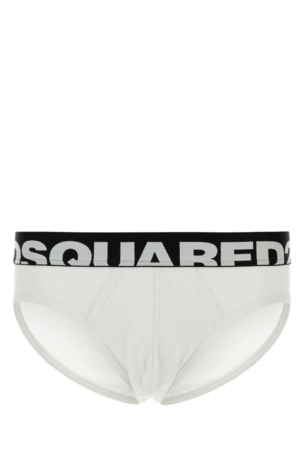 Dsquared2 Stretch Cotton Brief — White