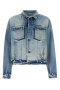 Maison Margiela Distressed Denim Jacket — Blue