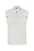 Burberry Cotton Vest — White