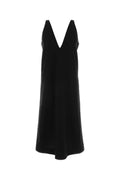 Italist Neck Dress — Black