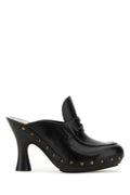 Burberry Sandals Mule Heel — Black