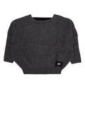 Dkny Junior Ribbed Knit Sweater — Gray