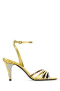 Valentino Garavani Valentino Heel Sandal — Gold