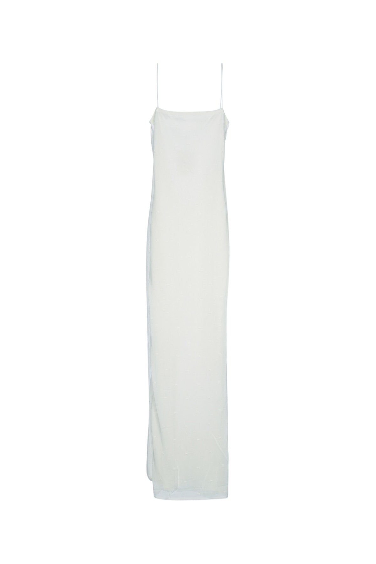 Jacquemus La Robe Maille Plumetis Dress — White