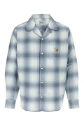 Carhartt Wip Cotton Twill Check Shirt — Blue