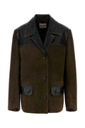 Miu Miu Pelle Jacket — Brown