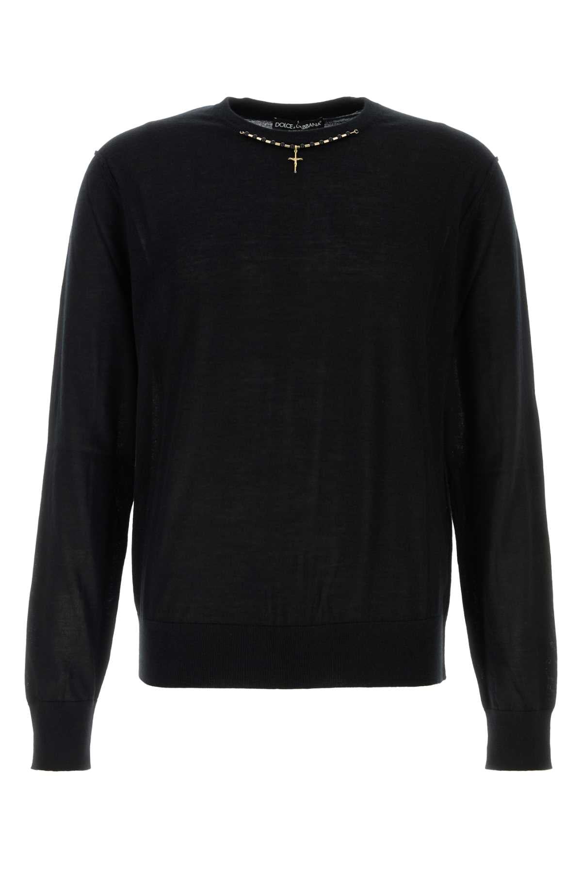 Dolce & Gabbana 100% Cashmere Sweater — Black