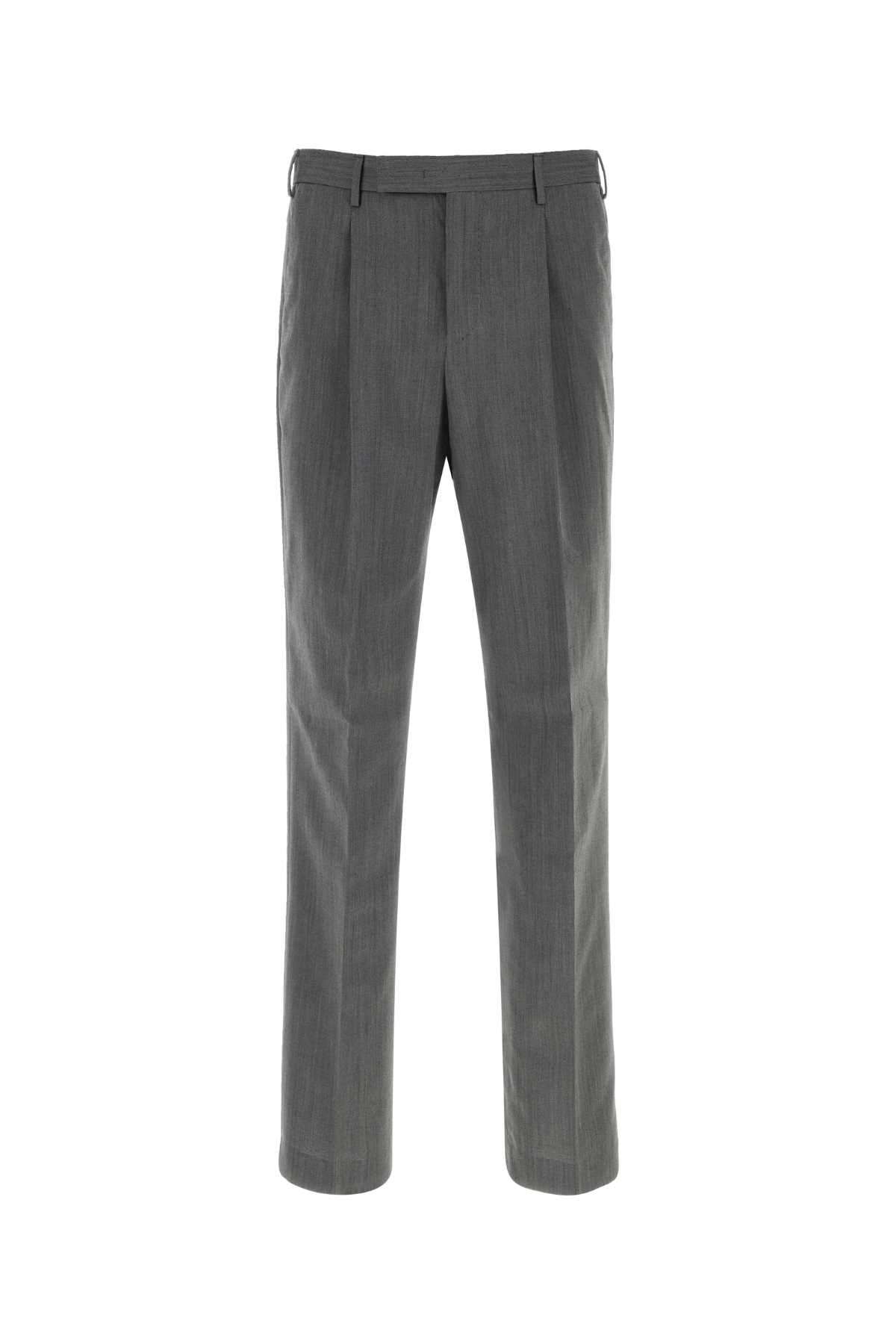 Pt Torino Cotton Blend Trousers — Gray