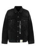 Balenciaga 100% Cotton Denim Jacket — Black