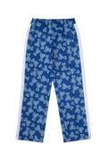 Palm Angels Kids Teddy-Print Lightweight Trousers — Blue