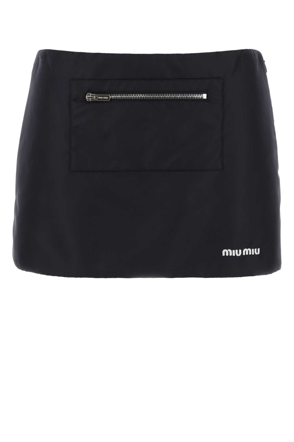Miu Miu Gonne Mini Skirt — Navy