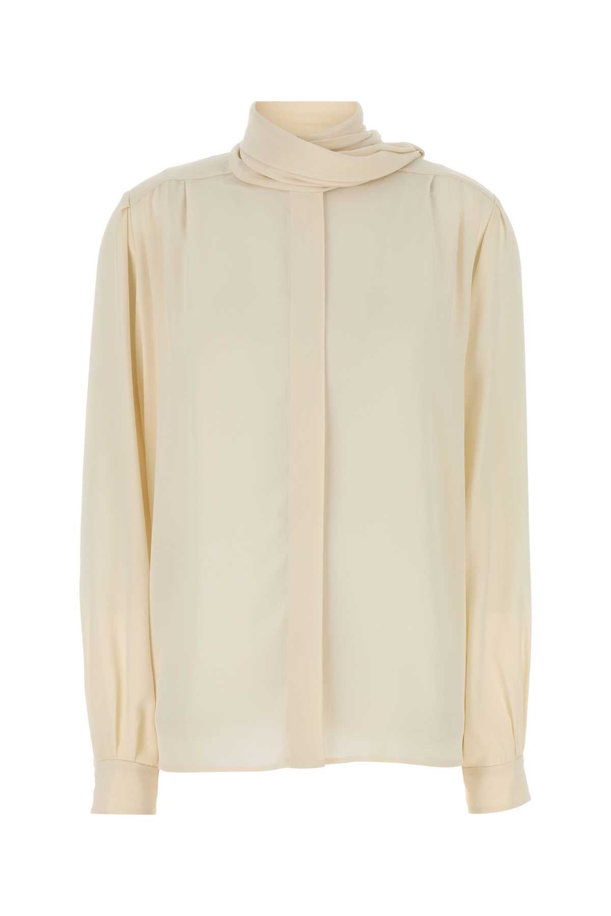 Camisa de seda Prada — Blanco