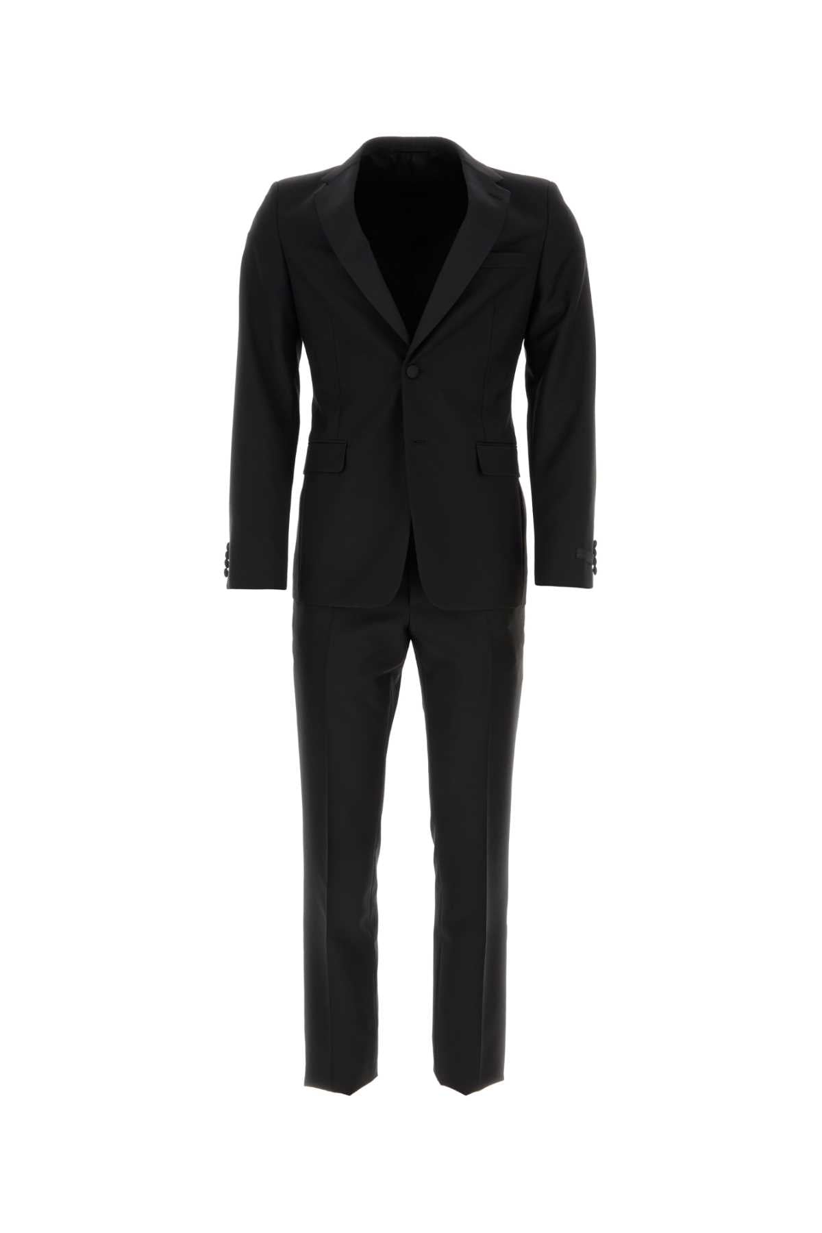 Prada Wool Blend Tuxedo — Black