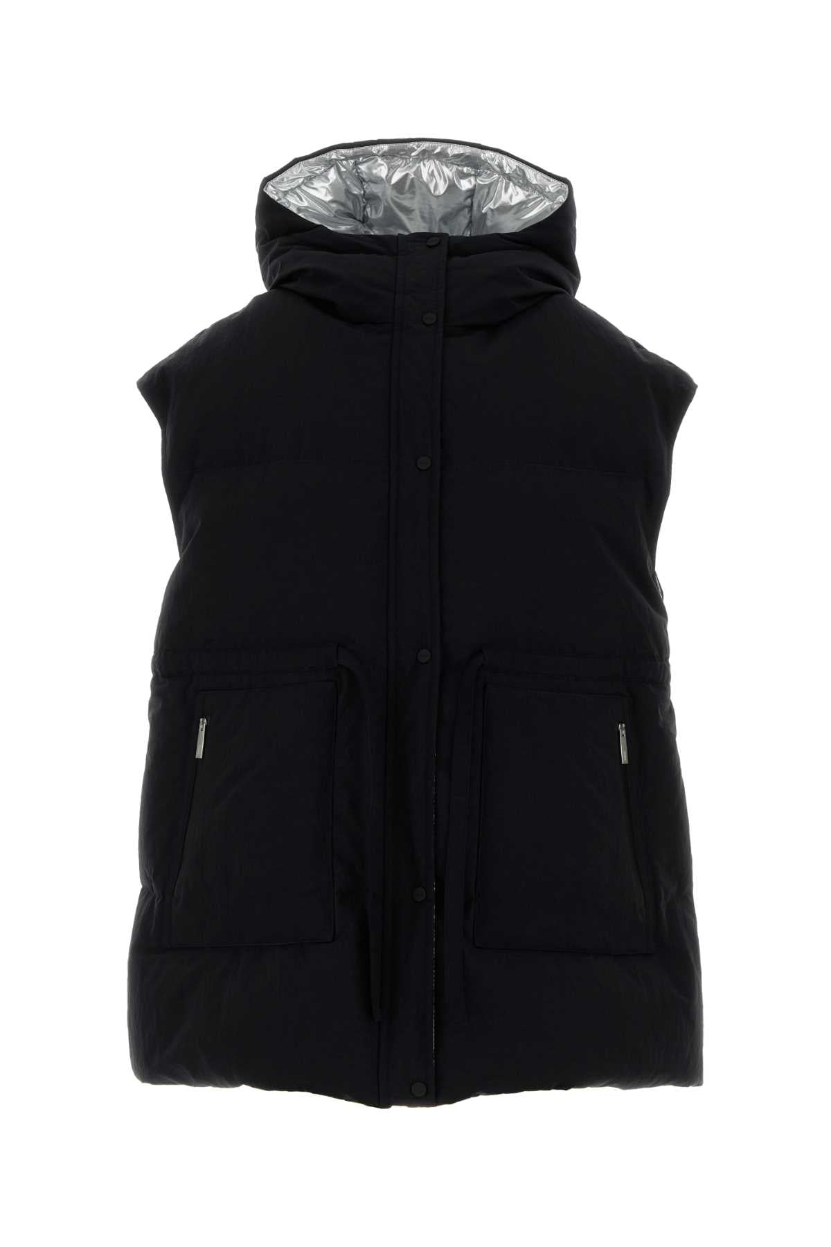 Herno Laminar Quilted Down-Filled Down Vest — Black