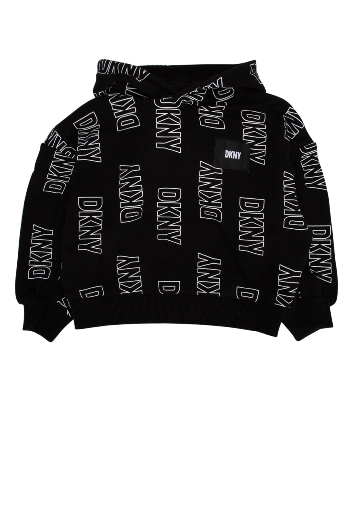 Dkny Junior Logo-Patterned Sweatshirt — Black