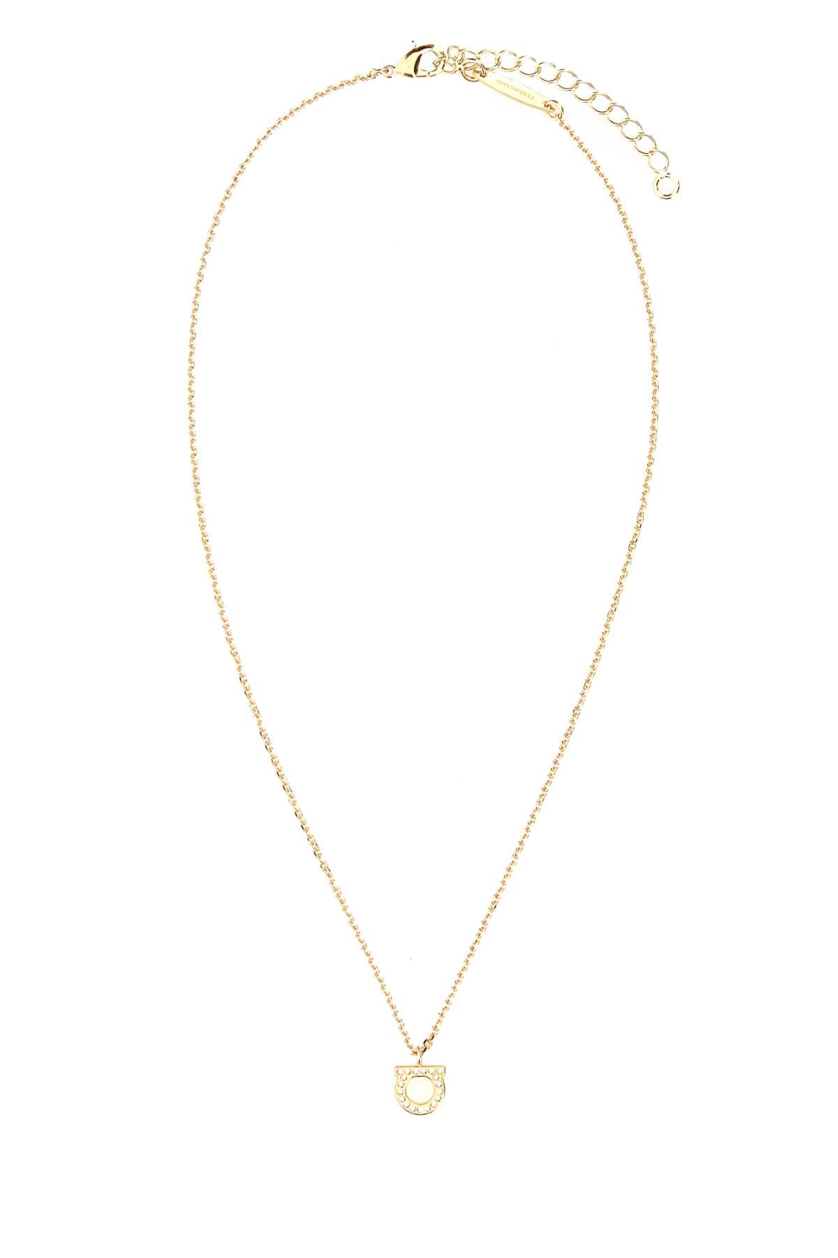 Ferragamo Stra Necklace — Gold