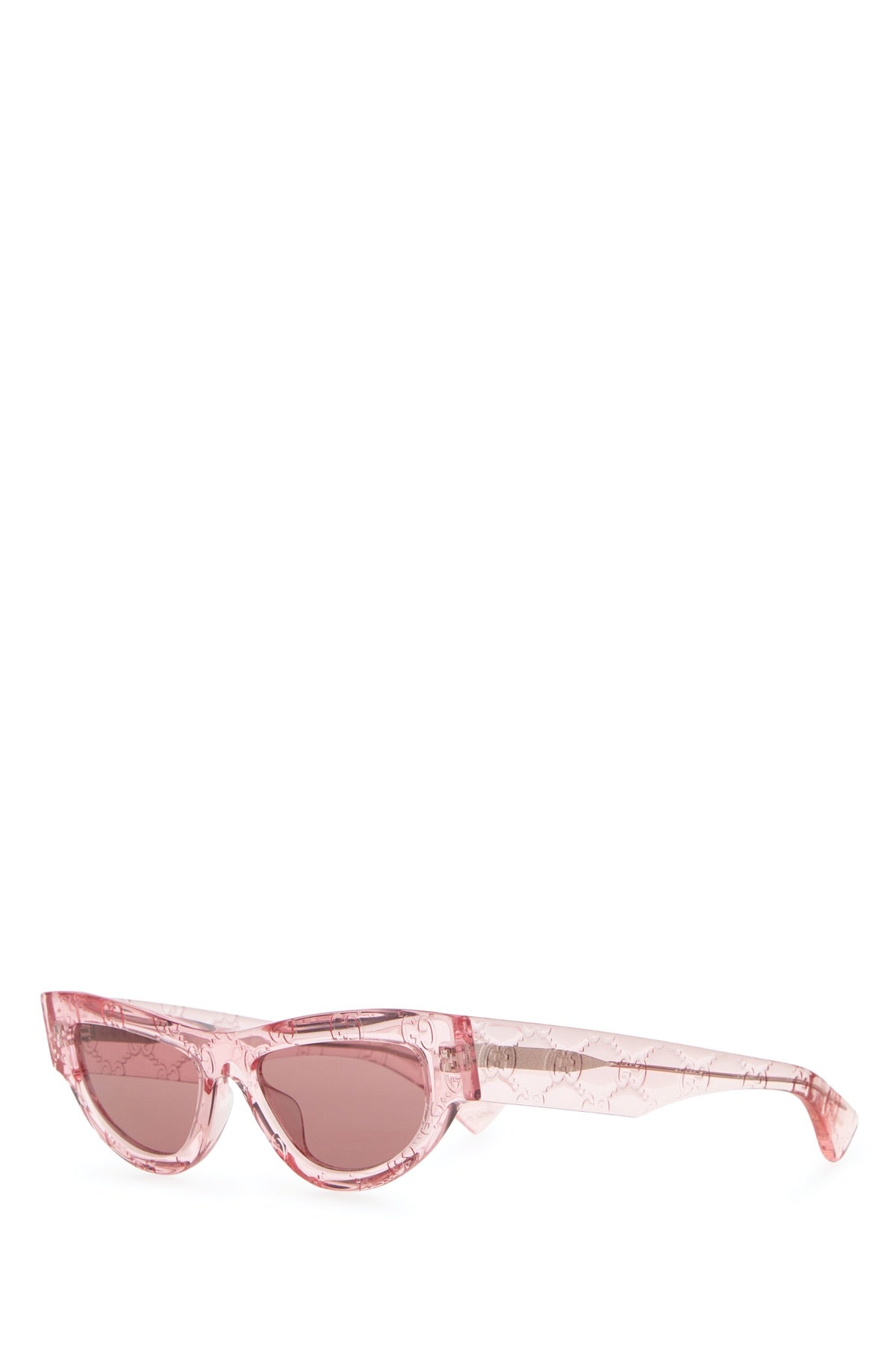 Gucci EYEWEAR Pink Crackle Acetate Sunglasses — Pink