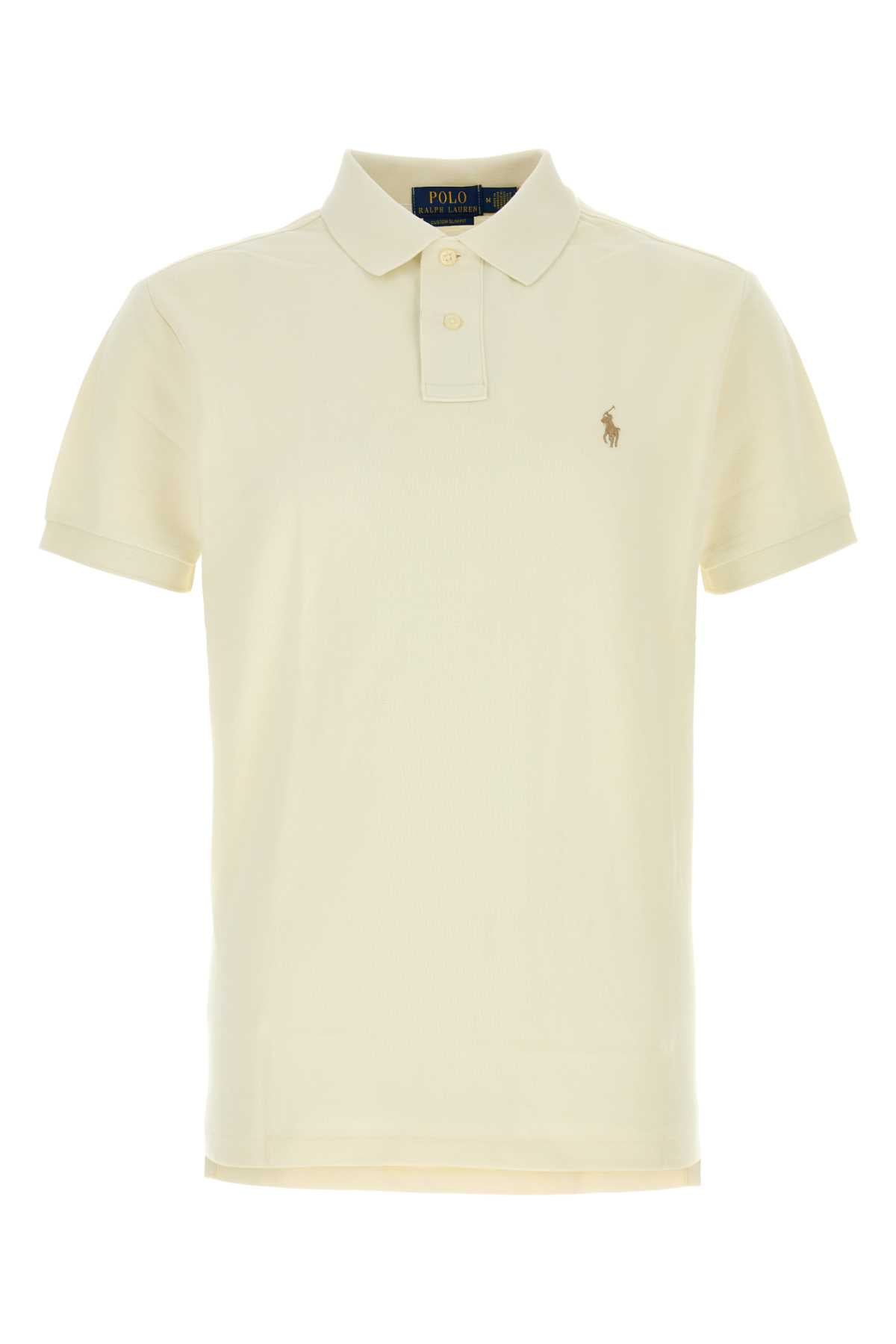 Polo Ralph Lauren Cotton Piquet Polo Shirt — Beige