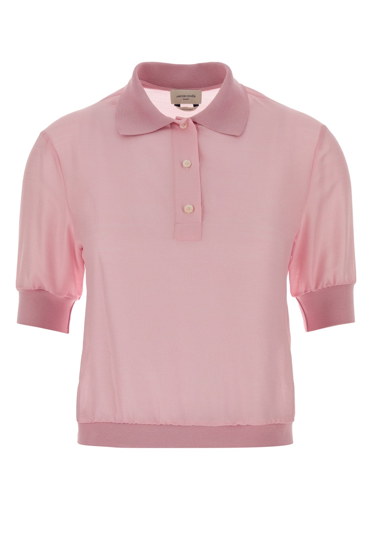 Polo Jacob Cohen de mezcla de lana y seda — Rosa